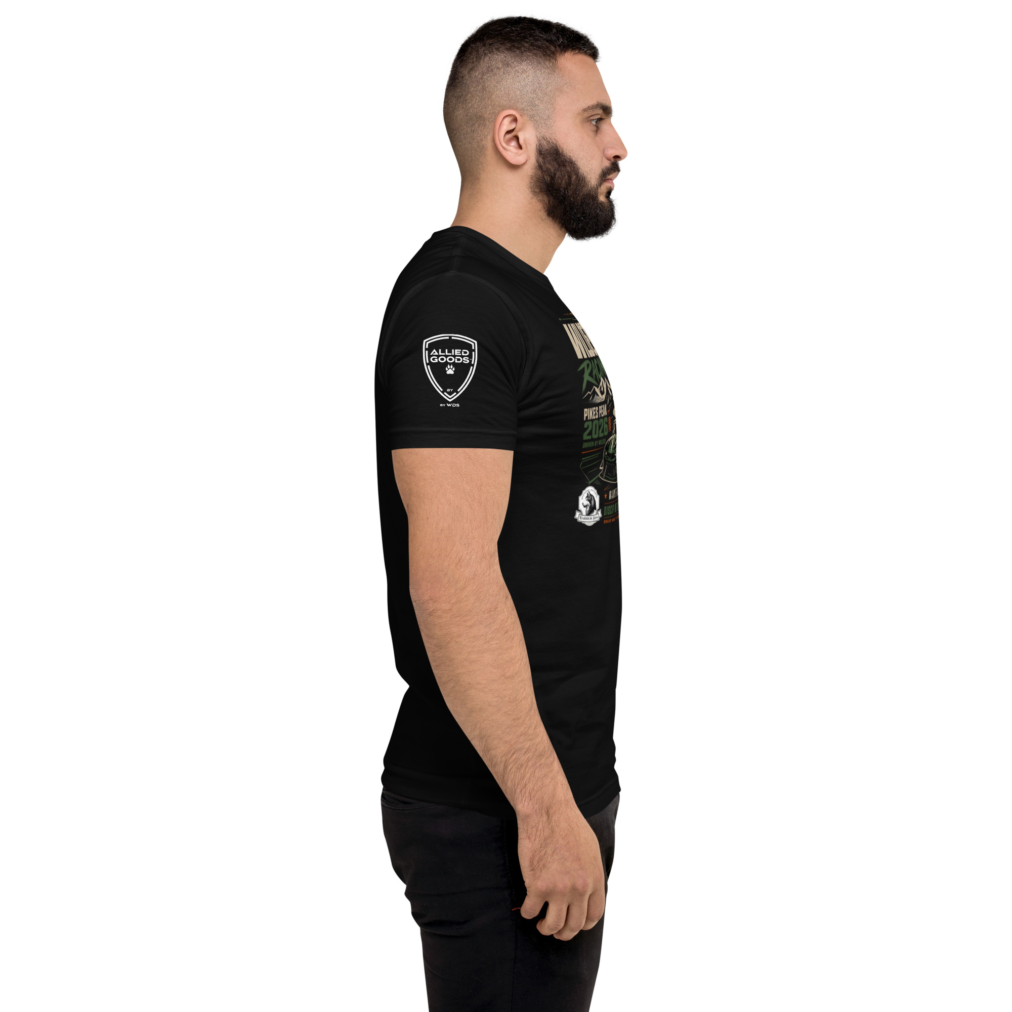 Wilder Racing × Pikes Peak 2026 — Black Fitted Tee - Image 5