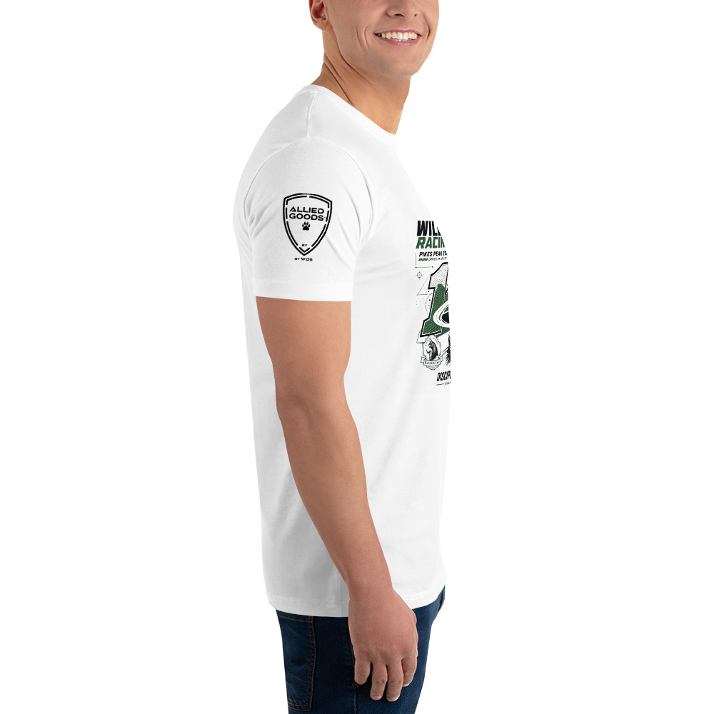 Wilder Racing × Pikes Peak 2026 — White Fitted Tee - Image 4